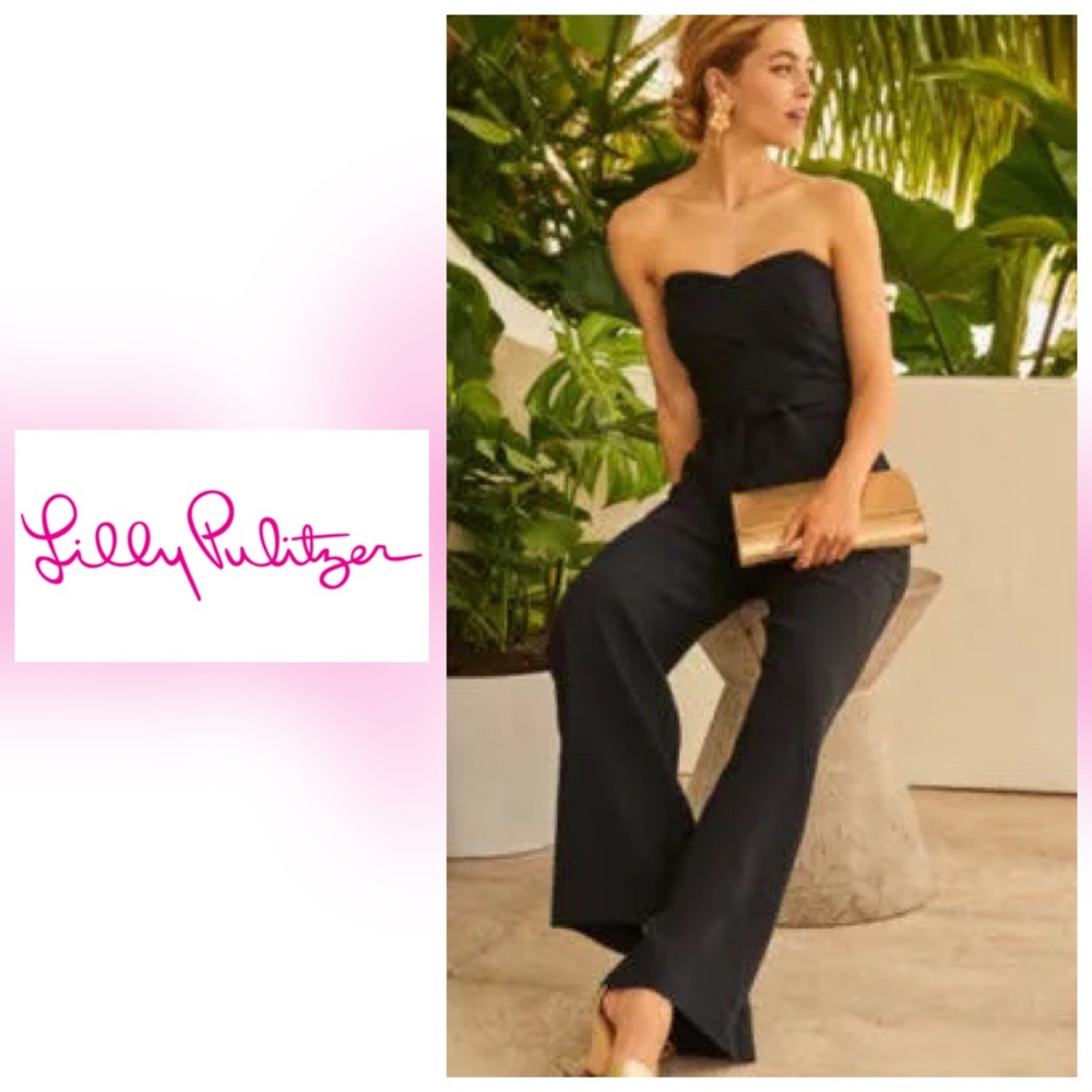 NWT Lilly Pulitzer True Navy Kylo Jumpsuit - 14